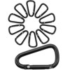 OUTDOOR SAXX® - 10 x Aluminium Carabiners, Mini Carabiner Hooks