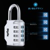 Diyife Padlock, Dial, Key, Combination Lock, 4 Digit Combination Lock,