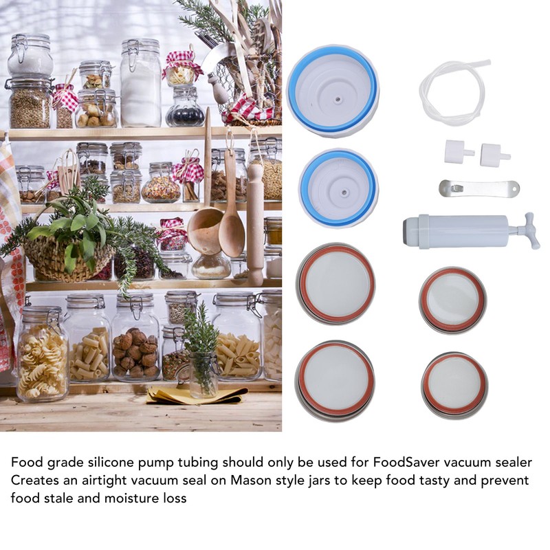 Jar Vacuum Sealer Jar Sealing Kit with Hand Vacuum Pump