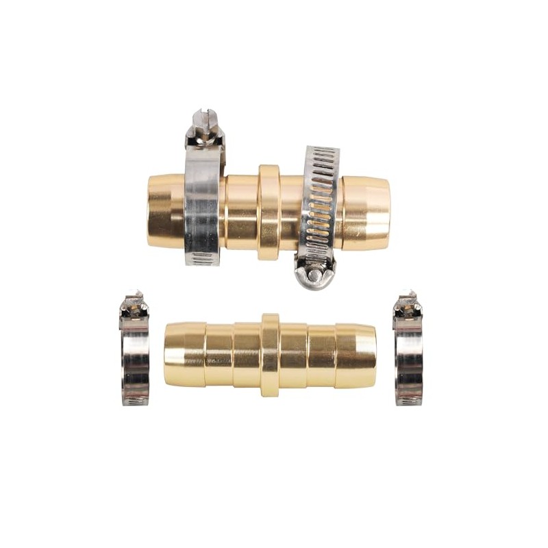 Garden Hose Repair Kit - 6 Pack Connectors with Clamps