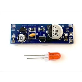 Blue Charm Beacons 1.5V LED Flashing Circuit Board, Blinking LED, 10 Months Flashing on Single AA Battery (not Included), Fake Alarm Light