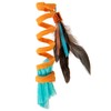 SmartyKat Instincts Crazy Coil Spring Fringe Cat Toy - Orange,