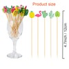 LQTSLFM Pack of 100 Cocktail Skewers Summer Skewers Finger Food