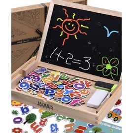 Jaques of London Magnetic Playboards | Magnetic Toys | Wooden Toys for 3 4 5 Year Old Girls and Boys (Magnetic Count and Spell Board)