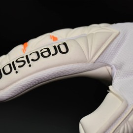 Precision Training Fusion X Pro Negative Contact Duo Grip Professional Football Adult's Goalkeeper Gloves, White, 9