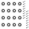 Leliafleury 16 Sets Shower Door Wheels 20mm Shower Door Rollers