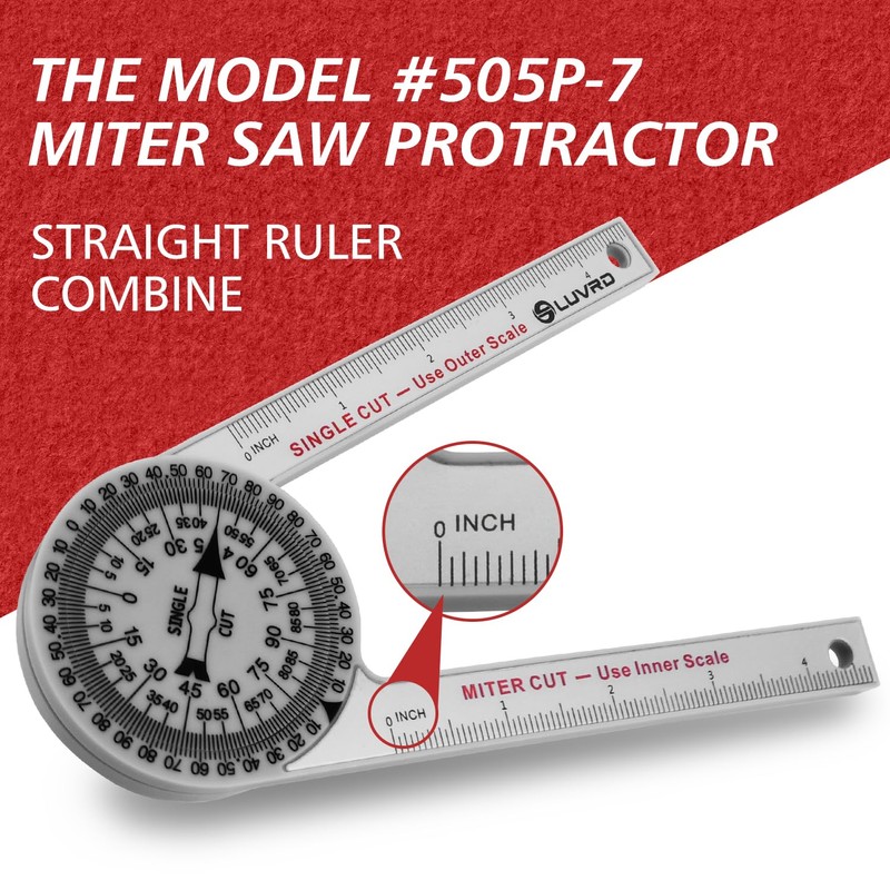 Miter Saw Protractor, Professional Miter Angle Finder for Woodworking Replaces