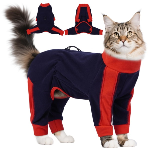 Hjyokuso Cat Jumper for Cats Only, 4-Legged Soft & Stretchy