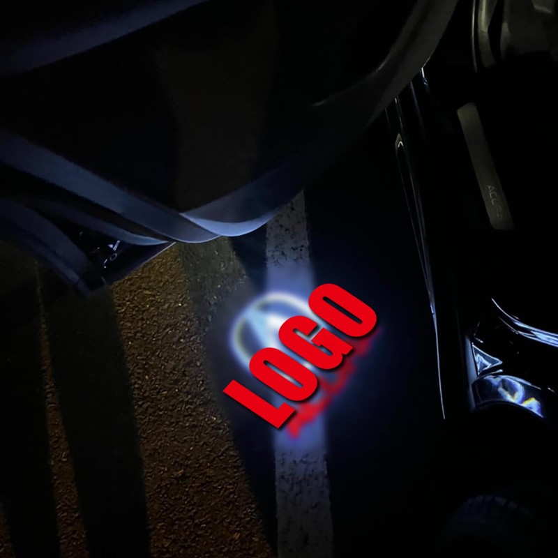 Aepiraza 4 Pack Car Led Door Light Logo Projector Compatible