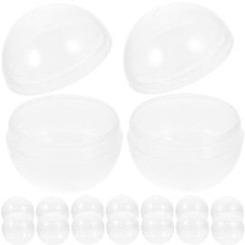 Warmhm Bubblegum Machine Capsule, Pack of 50, Empty Round Capsules, Small Balls, Mini Plastic Price Containers, Fillable Surprise Ball Box for DIY Party Gifts, Ornaments, 45 mm