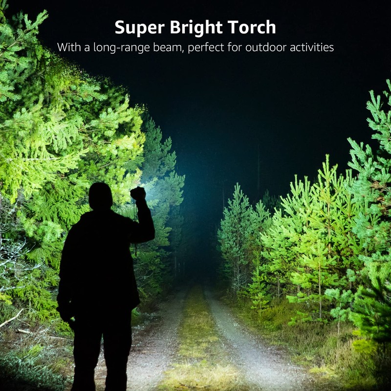 Lepro LED Flashlights LE2000 High Lumen, 5 Lighting Modes, Zoomable,