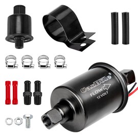 CarBole Fuel Pump Universal 12 V, Petrol Pump 2-3.5 PSI with Fuel Filter, Electric Diesel Pump, Pure Copper, Includes Installation Kit