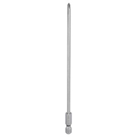 sourcing map #1 Phillips Screwdriver Bit PH1 1/4" Hex Shank 6" (150mm) Long Magnetic S2 Steel Industrial Grade Screw Driver Bit Cross Head Electric Drill Bits 0.138" (3.5mm) Rod