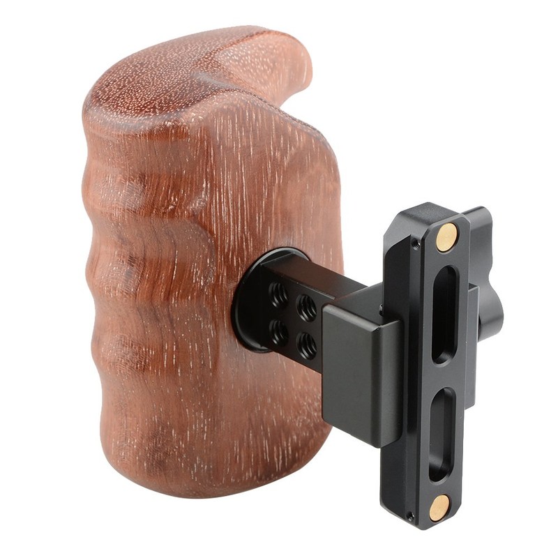 CAMVATE QRウッドハンドルグリップ（右手）DSLR Cageカメラケージ マウント(ブビンガ木材)