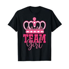 Pink Team Girl Team Boy Gender Reveal Party Matching Family T-Shirt