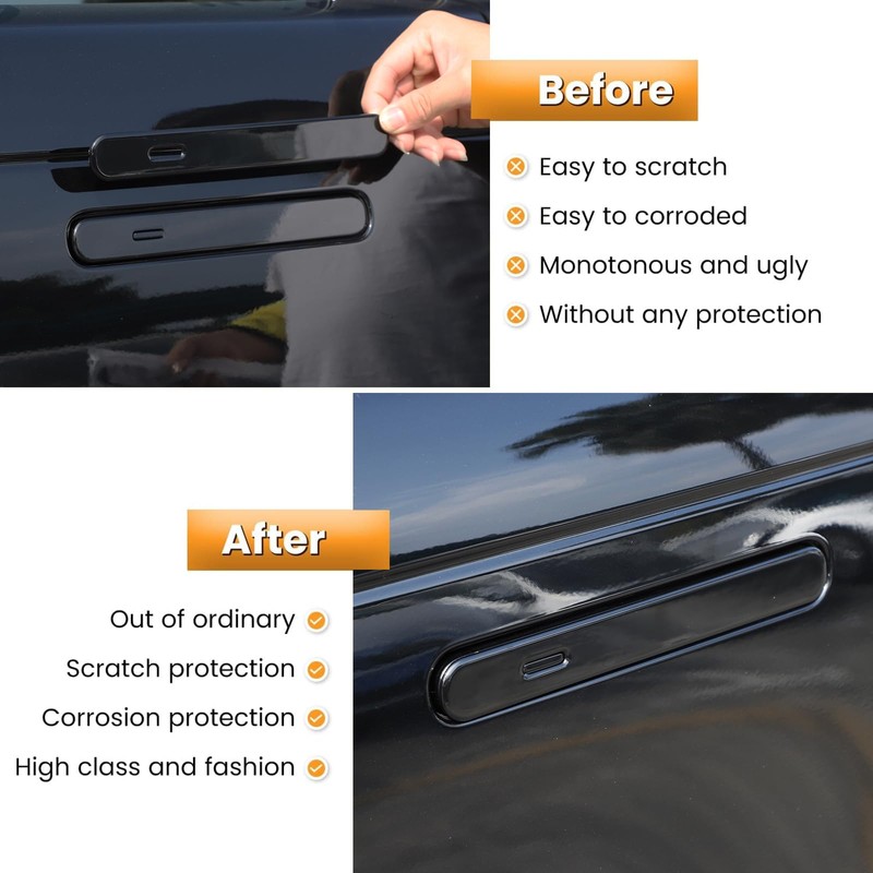 Heutamo Door Handle Cover Protector Sticker Compatible with Land Rover