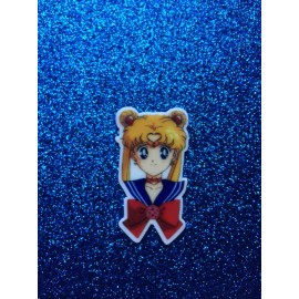 5pc. Sailor Moon, Planar Resin Flatback, Cabochon, Bow Center, Flat Back