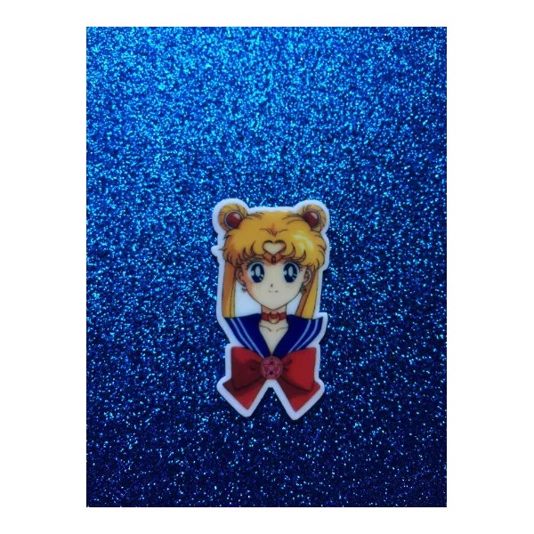 5pc. Sailor Moon, Planar Resin Flatback, Cabochon, Bow Center, Flat