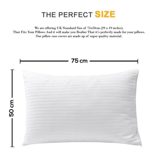 Pillow Cases Queen Set of 2, Soft and Breathable Queen