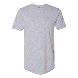 Next Level Men's Cotton Long Body Crew 3XL HEATHER GRAY