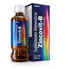 Zincovit-B - Multivitaminico Hombre, Mujer y Niños | 200 ml de Vitaminas para Hombre | Complejo B con Vitaminas D3 B12 y E | Suplemento Alimenticio co