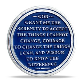 Moneda de sobriedad de 2 años Alcohólicos Anónimos Medallón de Sobriedad Chip Aniversario Recuperación de Token Regalo