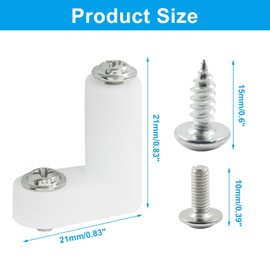 Dijedev 120 Pcs PCB Board Mounting Feet with Screws