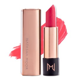 NATASHA MOOR Silk Suede Lipstick: Long-Lasting, Hydrating Semi-Matte Finish - Creamy, Cruelty-Free Formula - Silky Smooth and Highly Pigmented - EMPIRE