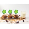 24 Pcs St Patrick's Day Clover Cupcake Toppers, Shamrock Clover