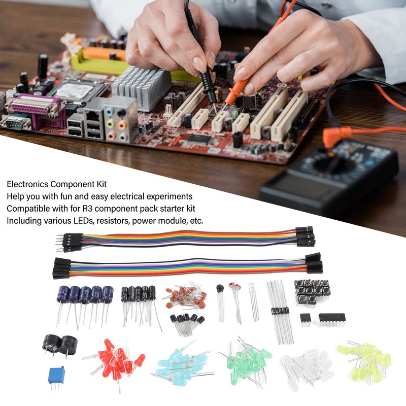 Electronics Kit Starter Fun Assortment Development Component with 830 Hole