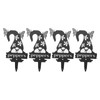4pcs Gnome Plant Markers Rustproof Metal Plant Labels Fruits Vegetable