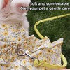 Rabbit Leash and Harness Set Adjustable Bunny Dress Clothes Outfit