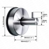 YOHOM Stainless Steel Vacuum Suction Cup Bathroom Shower Holders -