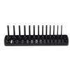 3PCS 1/4in 3/8in 1/2in Socket Holder Organizer Black Multifunctional Storage