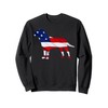 4th of July Independence Day USA American Flag Labrador Sweatshirt