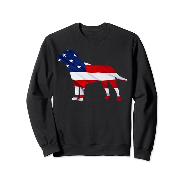 4th of July Independence Day USA American Flag Labrador Sweatshirt