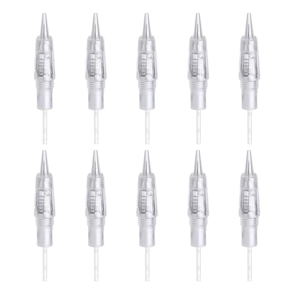 CP Permanent Tattoo Needles Disposable 3R/3P Microblading Needles Stainless Steel Makeup Tattoo Needles Eyebrow and Eyeliner Tattoo 10 Pcs/Set (EN51-3R)