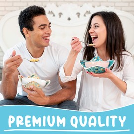 | 6 Pack Microwave Bowl Cozy with Floral Design – Hot Soup Bowl Holder Set