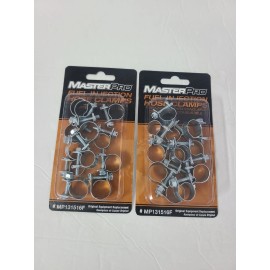 Master Pro 2 Pack MasterPro  1/4" 5/16" 3/8" Fuel Injection G Hose Clamps Total 24 Pcs