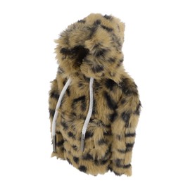 RATCHROLL Gear Shift Knob Cover Decoration Stick Shifting Handle Protector Plush Brown Fabric 1 Pc