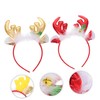 Healvian 2pcs Xmas Headbands Hair Bands Holiday Hair Costume Hair