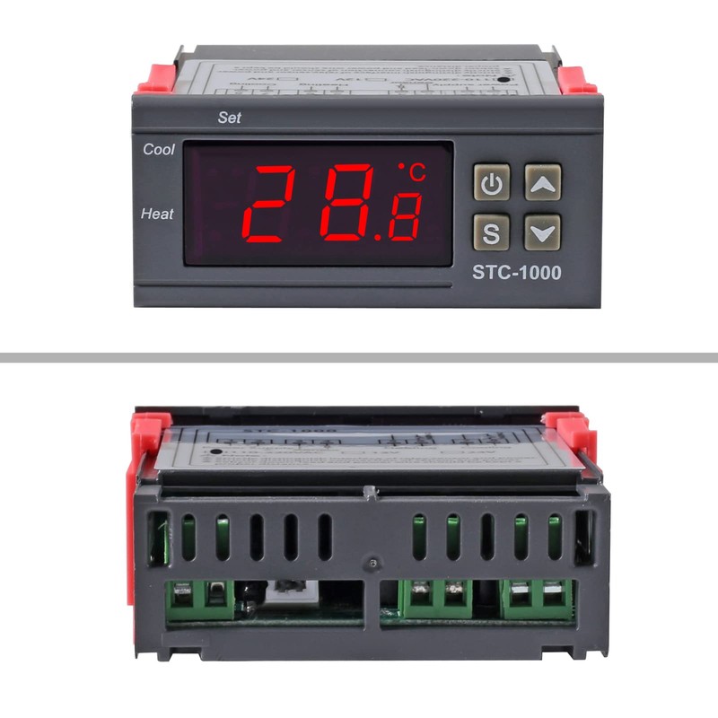 UMLIFE 2 Pack STC-1000 AC 10A 110V-220V All-Purpose Digital LED