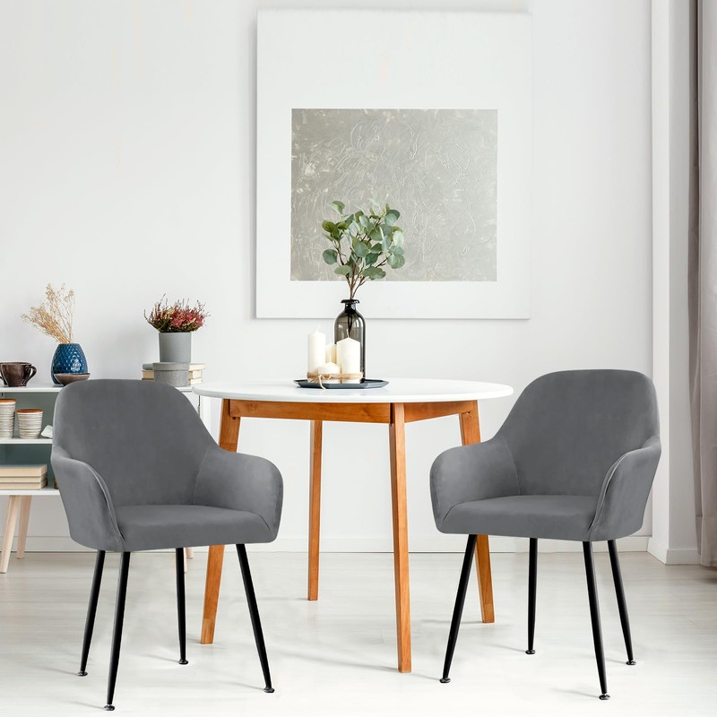 Dining Chair Slipcover Set of 2 Elastic Chair Covers with