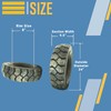 Two 4.00-8 Forklift Tire with Tubes, Flap Grip Plus Heavy