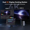 TobenONE 19-in-1 Laptop Docking Station Dual Monitor,10 USB C/A,2×4K HDMI