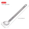 Titanium Spork or Long Handle Spoon Camping Utensils 8.5 in
