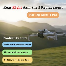 ZWLLKJGS Mini 4 Pro Arm Accessories For Dji Mini 4 Pro Rear Left Right Drone Replacement Body Shell Assembly Parts (Without Arm Motor) (Rear Right)