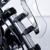 XFMT Chrome 49mm Detachable Quick-Release Windshield Clamps Windscreen Forks Mount