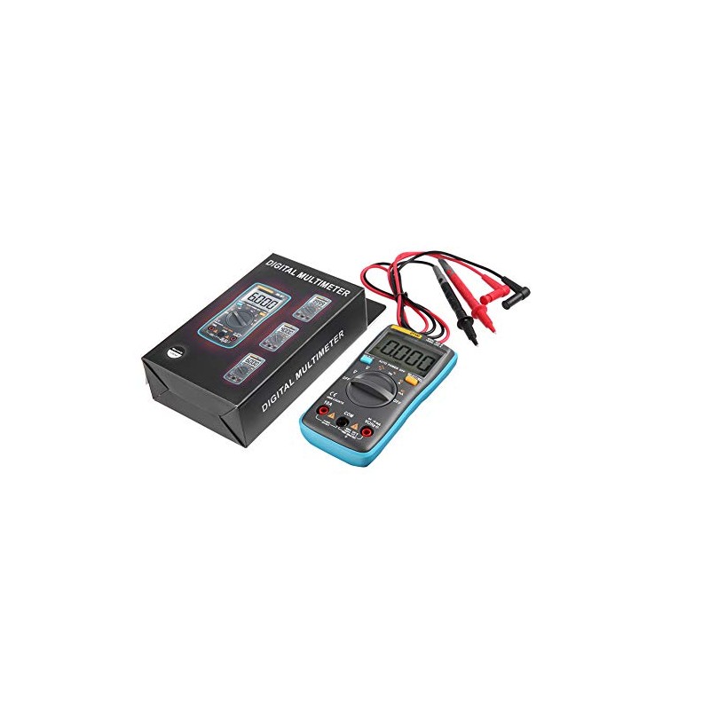 Walfront Multímetro Digital de Rango Automático Portátil ZT100 para Medición