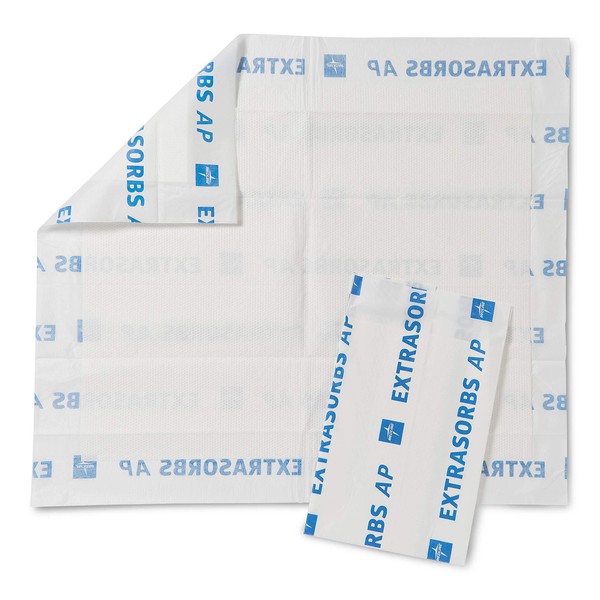 Medline - MSC2828025Z Extrasorbs Drypad Underpads Air Permeable 30 x 36 inches (Pack of 25)